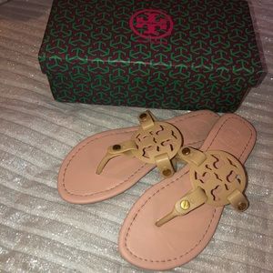 Pink and beige Tory Burch sandals